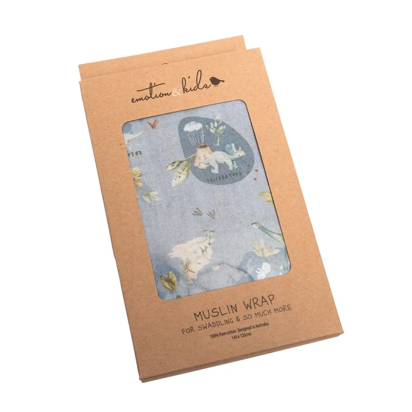 Emotion & Kids Dinosaurs of the World Muslin Wrap