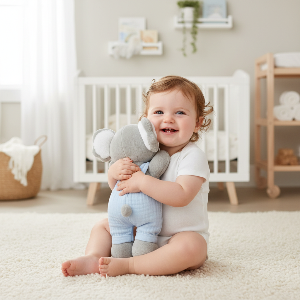 Baby with Koala Plush