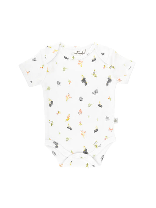 Emotion & Kids Berries & Butterflies Organic Cotton Short Sleeve Bodysuit