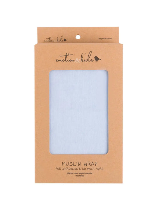 Emotion & Kids Pale Blue Muslin Wrap